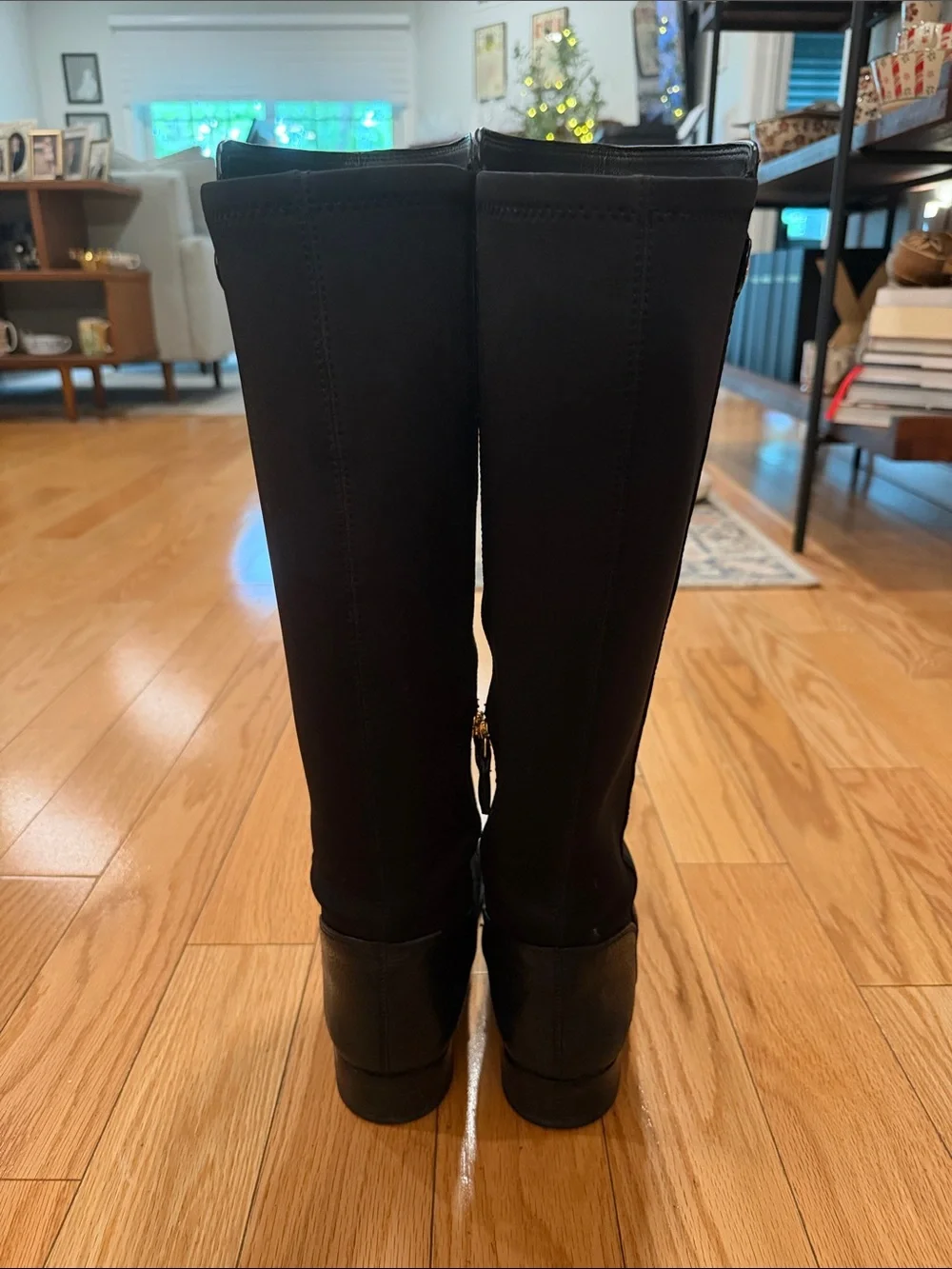 Tory Burch Selden Riding Boots - Black - Women’s Size 9